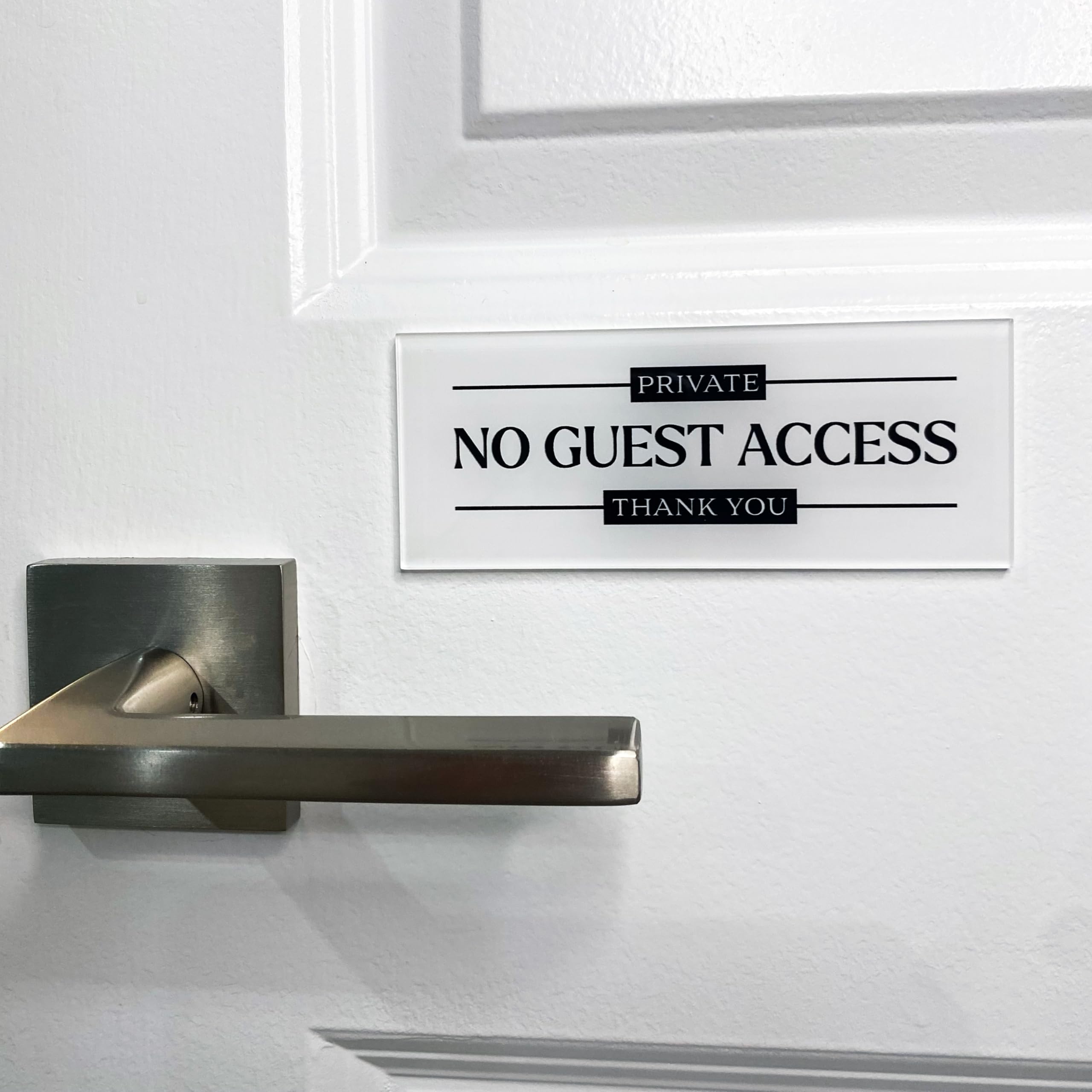 洋楽 Visitors / Can't Get Thru Amazon.com: Acrylic 2.5x6 No Guest Access Sign, Private Door Sign